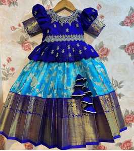 Lehenga Choli élégant en soie de Lichi lourd cousu pour les filles partout Zari Work brodé pour la fête - Product Image 6