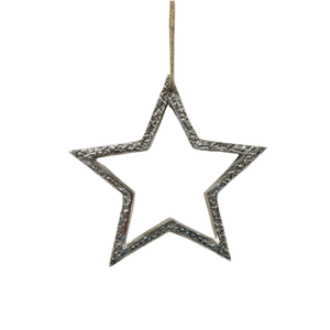 Wholesale Customized Best Quality Metal Silver <b>Star</b> Hanging Ornament <b>For</b> <b>Tree</b> Decoration in Low Price - Product Image 4