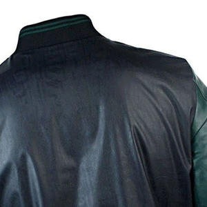 Veste de moto en cuir de vachette ras du cou pour hommes 2025 hiver mode Sports de plein air Double panneau veste en cuir enduit de PU pour hommes - Product Image 3