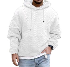 Suéter de Punto con Capucha para Hombre, Acogedor para Otoño, Ecológico y Antiarrugas - Product Image 1