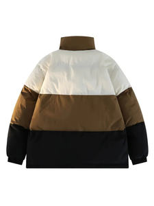 Veste matelassée imperméable unisexe d'hiver, formelle, ample, avec fermeture éclair, design uni, service OEM, meilleure qualité, logo frontal - Product Image 5