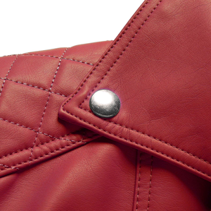 Nouvelle conception 2026 – Blouson d'hiver en cuir véritable pour femme, style motard, respirant avec fermeture éclair intérieure, doublure chaude et poches – Vente en gros OEM - Product Image 4