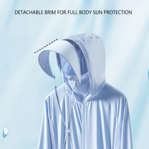 Camiseta de Protección Solar UPF 50+ de Secado Rápido, Nailon, para Pesca, Manga Larga, Cierre de Cremallera, para Hombre, Venta al Por Mayor - Product Image 5