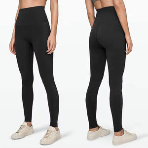 Women's Solid High Waist Yoga Leggings Bamboo Spandex/Nylon Scrunch <b>Booty</b> Recycled Push-up Fitness Tight Workout-Seamless - Product Image 3