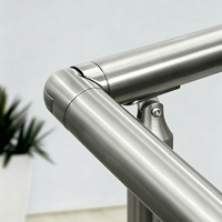 Coude de balustrade en acier inoxydable à 90 degrés pour balcon, connecteur de tube de balustrade, raccord de coude pour tube rond d'escalier