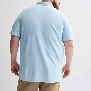 2025 nueva llegada hombres para Polo manga corta Camiseta 100% algodón ajuste suelto personalizado Puff estampado de talla grande tela de punto - Product Image 3