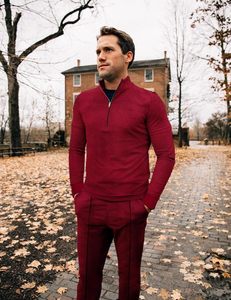 ชุดวอร์มผ้าเทอร์รี่หนา 420GSM แบบกำหนดเอง เสื้อฮู้ดดี้ผู้ชาย กางเกงจ็อกเกอร์ ปักโลโก้ สีเขียวกากี ชุดกีฬาฤดูหนาวแบบสองชิ้น - Product Image 3