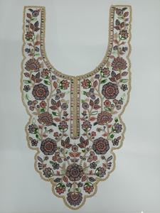 Parches de cuello de red de encaje elegante con Bordado de hilo y lentejuelas para vestidos de Sari, blusa, vestidos Kurti, para ropa elegante - Product Image 5