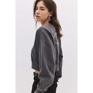 Sudadera de Algodón 100% con Cuello Redondo y Manga Regular para Uso Diario - Product Image 6