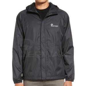 Veste coupe-vent pour homme sur mesure, veste d'hiver streetwear, tissu imperméable en polyester/nylon, col à capuche, fermeture éclair, séchage rapide - Product Image 5