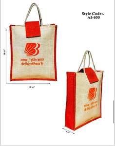 ถุงผ้าทำจากผ้าใบและปอกระเจาเป็นมิตรต่อสิ่งแวดล้อมใช้ซ้ำได้ - Product Image 3