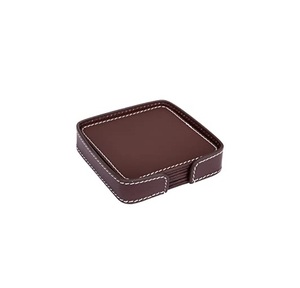 Wholesale <b>Table</b> Top Decoration Luxury <b>Round</b> Leather Coaster Modern Style Accessories Handmade in Bulk - Product Image 5