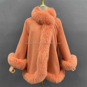 Chaqueta de Moda Invernal 2026, Estilo Lujoso, Capa de Piel Sintética Blanca para Mujer, 100% Alta Calidad, Bajo MOQ, Precio Bajo, Forro de Piel Sintética - Product Image 2