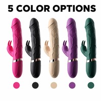 Vibrateur réaliste double G-Spot en silicone étanche rechargeable pour femmes - Dispositif de bien-être pour adultes - Vente en gros