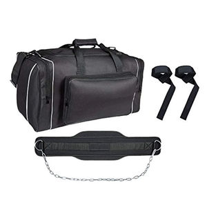 Bolsa de gimnasio con logotipo de cliente al por mayor, bolsa negra impermeable ligera, bolsa personalizada OEM para viaje para adultos, bolsa de tela para gimnasio y Yoga con poliéster 100% - Product Image 2