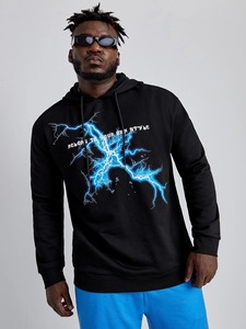 Sweat à capuche unisexe vintage 100 % coton molletonné pour l'hiver, personnalisable avec logo, épais, vêtements pour hommes - Product Image 2