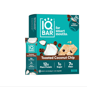IQBAR Clean Plant <b>Protein</b> Bars - Toasted Coconut Chip - 12 Count - Product Image 1