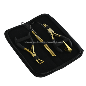 My Hair Tools Kit avec Microbead Extension Closer and Remover Plier Micro Link Pull Hook Hir Parting Ring Ring Stainless Steel - Product Image 1