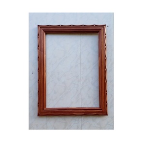 Marcos de espejo de pared de madera de diseño con arte artesanal que crea un atractivo visual lujoso y elegante para interiores - Product Image 5