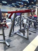 Machine à tractions dorsales commerciale à charge de plaques, pour la musculation des pectoraux, des bras et des épaules, avec poignées multiples en tube ovale en acier