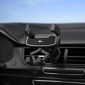 DIGITALOME SP-222 support universel pour téléphone portable de voiture support de voiture de téléphone stable support de grille flexible SP-222 support de téléphone de voiture noir - Product Image 2