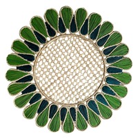Assiettes de présentation en rotin naturel de haute qualité, tailles personnalisables, variété de couleurs, tapis de table en rotin faits à la main pour la décoration de table HNH
