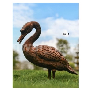 Vente chaude Heavy Duty Brun Fer Canard Jardin Sculpture Sculpture Décorative Pour Jardin Patio Cour Parc Décor - Product Image 4