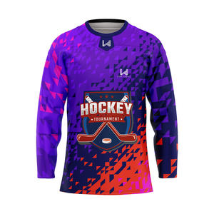 Camisetas de Hockey sobre Hielo Personalizadas, Tallas Grandes, Impresión por Sublimación, Alta Calidad, 100% Poliéster Elástico, Camisetas de Equipo para Adultos de Secado Rápido - Product Image 5