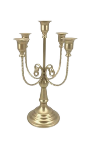 Candélabre en métal en laiton Design créatif fini or chandeliers décoratifs faits à la main décor intérieur de la maison - Product Image 5