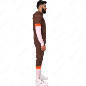 Custom Designed Low Price Tracksuit Men's Workout Tracksuit Long Sleeve Full Zip Hoodie Jogger Sweatsuit <b>Running</b> Set - Product Image 4