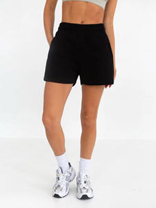 Custom Wholesale High demand Trendy Premium <b>Women</b> Black Sweat <b>Shorts</b> Solid Pattern Cotton <b>Shorts</b> Manufacturer Supply - Product Image 3