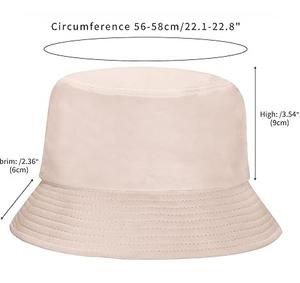 Sombrero de cubo ajustable Unisex con estilo de lona de algodón 100% de alta calidad, logotipo de impresión personalizado, superventas de verano, liso en blanco - Product Image 2