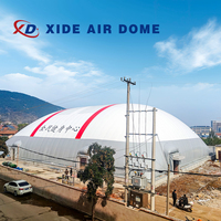 Tente XZ Grande tente de sport gonflable en PVC à air comprimé, structure en membrane de béton à pression, tente dôme de glamping quatre saisons