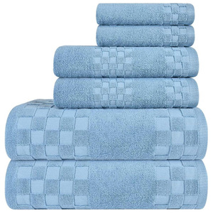 Ensemble de serviettes de bain en coton doux à séchage rapide en gros essuie-mains en vrac personnalisés pour salle de bain hôtel spa et salon - Product Image 4