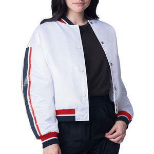 High Quality Breathable Winter Women Varsity Jacket <b>100</b>% Cotton OEM Customizable Fashion - Product Image 1