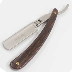 Afeitadora Manual Clásica de Alta Calidad para Hombre, Cuchilla de Acero Inoxidable, Mango de Madera, para Afeitar y Recortar la Barba - Product Image 6