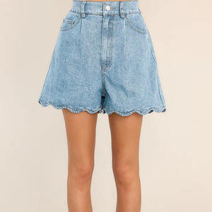 กางเกงขาบานสำหรับผู้หญิงกางเกงขาสั้นเอวสูงผ้ายืดสำหรับชุดลำลองฤดูร้อน - Product Image 6