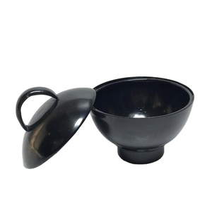 Supplier Wholesale Black Matte New Design Metal Candle <b>Jar</b> Candle Vessels with Metal Lids with Handle High Quality - Product Image 1