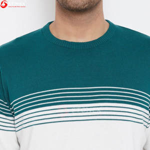 Suéter de cuello redondo de punto para hombre de invierno de alta calidad al mejor precio transpirable antiarrugas 100% poliéster personalizable Color único - Product Image 6