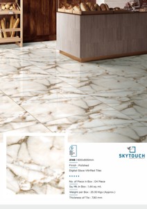 Carreaux de sol en porcelaine Super Quality 100% Original 600x600mm Excellents carreaux de sol conçus d'Inde - Product Image 4