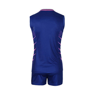 Ensembles d'uniformes de volley-ball personnalisés en gros, imprimés numériquement par sublimation, nouveau design unisexe, 100 % polyester, séchage rapide, respirant, SPORTS - Product Image 3