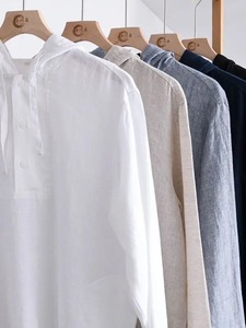 Sudadera con capucha informal de verano para hombre 2025 de Color sólido con cremallera de manga larga de secado rápido transpirable versátil diseño de moda botones - Product Image 2