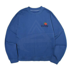 Sudadera de cuello redondo de manga larga Unisex de alta calidad con bordado Invierno Primavera Técnica lavada Impresión digital - Product Image 1