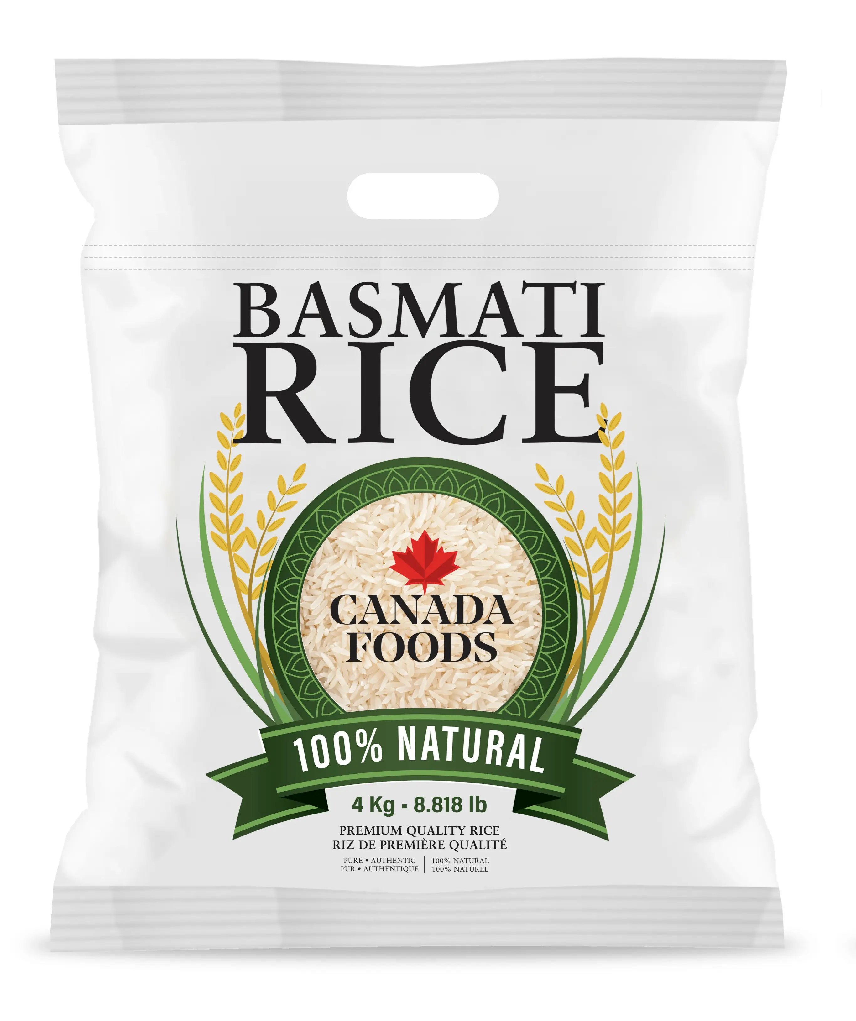 Lang körniger roher weißer Reis | Brauner Reis | Basmatireis |