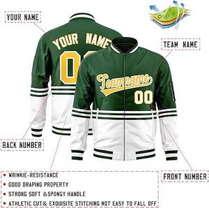 "Vente en gros veste universitaire de haute qualité pour hommes, broderie chenille, manches en cuir, baseball personnalisé" - Product Image 2