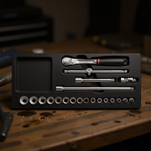 Ensemble d'outils Usag de 21 pièces avec douilles et cliquet pour une utilisation pratique - Product Image 3