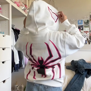 <b>Hoodies</b> Graphic Full Zipper Knitted Sweatshirt <b>Gothic</b> Punk Loose Women <b>hoodies</b> Y2K Street Hip Hop Harajuku Streetwear Clothe - Product Image 1