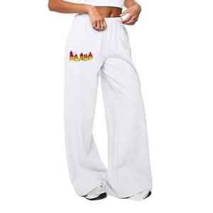 Vente chaude Polyester/Coton Polaire 300 GSM Logo Brodé Personnalisé Pantalon De Survêtement Droit Régulier Léger Gym Porter Dentelle Plat - Product Image 1