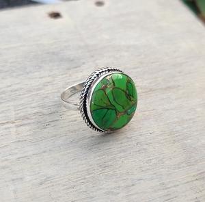 Anillo giratorio de turquesa con piedras preciosas hechas a mano de Plata de Ley 925, sello 925, regalo de boda, anillo de joyería fina Natural de alta calidad - Product Image 3