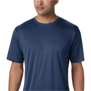 Nouveau Style Logo personnalisé O cou coton tissu été vêtements de sport Muscle séchage rapide couleur unie à manches courtes t-shirt - Product Image 3